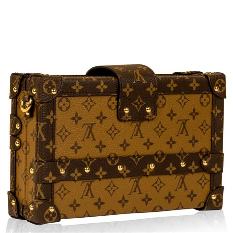 louis vuitton petite malle reverse monogram|petite malle monogram reverse.